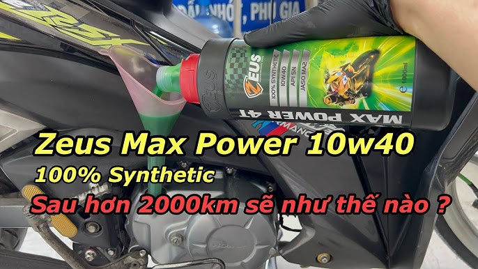 Dầu Nhớt Zeus Max Power 4T 10W-40 Giải Pháp Tiết Kiệm Và Bền Bỉ Cho Xe Số Phổ Thông