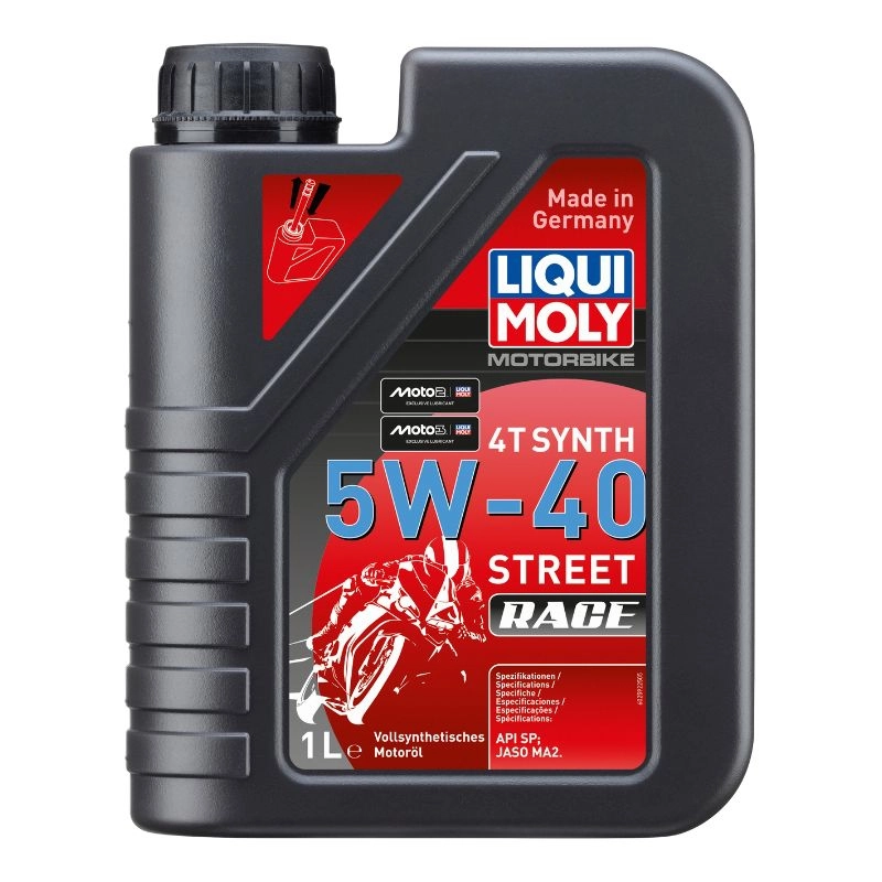 DẦU NHỚT ĐỘNG CƠ XE MÁY LIQUI MOLY (MOTORBIKE 4T SYNTH 5W-40 RACE 1L) - 2592