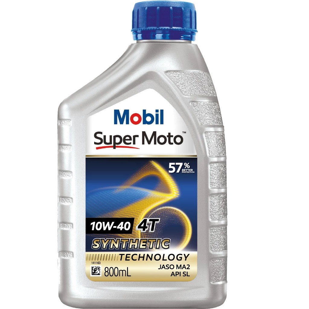 Dầu nhớt Mobil Super Moto 10w-40 800ml/1L
